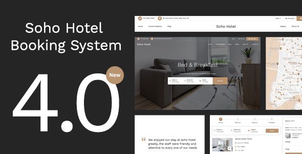 Soho Hotel -WordPress Hotel Themes in 2022