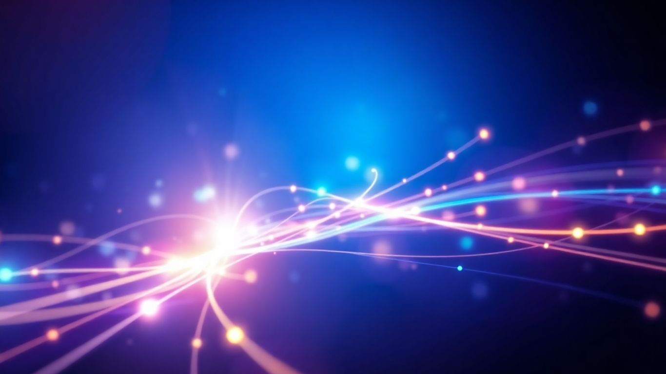 Top 10 AI Marketing Tools Discover the Top 10 AI Marketing Tools Revolutionizing Your Strategy in 2025 - Abstract glowing digital elements and interconnected lines