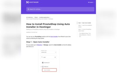 Hostinger Install Prestashop Guide: Easy Steps for Quick Setup